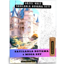 Enine Boyuna Eğitim Sayılarla Boyama Süper Seti (Güzel Kale)