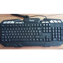Versalite Gmkb-40 USB Kablolu Işıklı Gaming Q Klavye+Polygold PG-883 Işıklı Kablolu Oyuncu Mouse