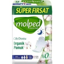 Molped Pure Soft Gece 18'li Hijyenik Ped