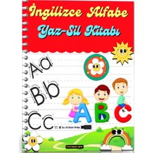 Enine Boyuna Eğitim Ingilizce Alfabe Öğreten Yaz-Sil Kitabı