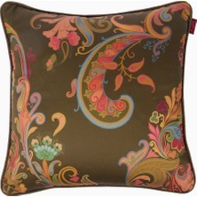 Etro Kentia Işlemeli Lüks, Italyan Tasarımı Dekoratif Kırlent