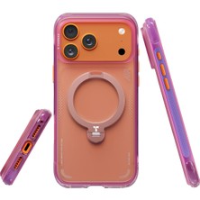 Torras Apple iPhone 17 Pro Max O Stand Spin Air Serisi Magsafe Kılıf - Siyah