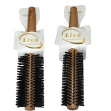 Pilelistore Liva 540 350 Saç Fırçası Yanmaz Profesyonel Fön Fırçası 2 Adet