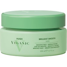 Hush Veganic Brilliant Smooth Kabaran Saçlar Için Pürüzsüzleştirici Maske 200 ml
