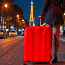 Kapella Accord Kırılmaz Pp Valiz Kırmızı Orta Boy