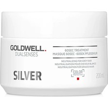 Goldwell Dualsenses Silver 60SEC Gri ve Sarı Saçlar Için Maske 200 ml