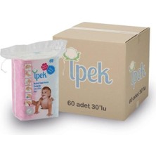 İpek Ipek Bebek Temizleme Pamuğu 60'lı 30 Paket