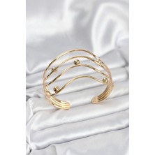 Zemira Home Pirinç Gold Renk Kadın Bileklik