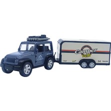 Gokiddy Diecast Metal Araba Karavanlı 61501