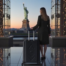 Kapella Accord Kırılmaz Pp Valiz Siyah Orta Boy