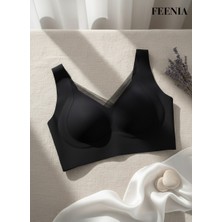 Feenia Nudenight Siyah Dikişsiz Pedli Iz Bırakmaz Sütyen