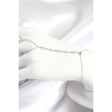 Zemira Home Pirinç Zirkon Taşlı Y Model Gümüş Renk Kadın Şahmeran