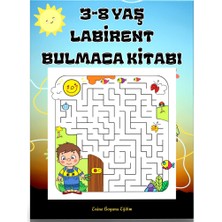 Enine Boyuna Eğitim 3-8 Yaş Labirent Bulmaca Kitabı (Seçilmiş 40 Süper Labirent)