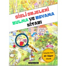 Enine Boyuna Eğitim Gizli Objeleri Bul ve Boya (60 Süper Etkinlik Sayfası)