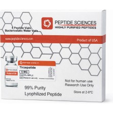 Peptide Sciences Tirzepatide 5 Mg - 5 Flakon + Bakteriyostatik Su Seti (Araştırma Amaçlı)