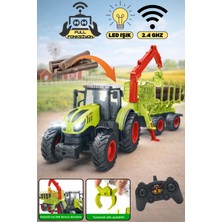 Yıldırım Oyuncak Uzaktan Kumandalı Şarjlı Işıklı Römorklu Taşıyıcı Traktör 42CM