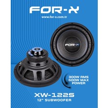 For-x XW-122S 30 cm Subwoofer 300 Rms Karbon Spl Körük Pro Yeni Desen Soğutucu Eklemeli 2026 Son Seri