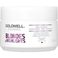 Goldwell Dualsenses Blondes & Highlights 60SEC Sarı Saçlar Için Maske 200 ml