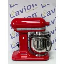 Lavion B8 - 7 Litre Hız Kontrollü Stand Mikser (Kırmızı)