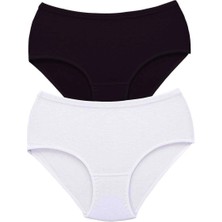 Çamaşır Kenti 2 Adet Tutku Kadın Yüksek Bel Bato Kalın Lastik Külot S4