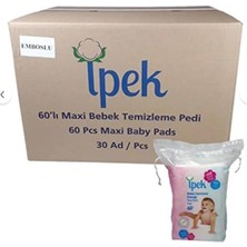 İpek Ipek Bebek Temizleme Pamuğu 60 x 30 Paket