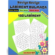 Enine Boyuna Eğitim Seviye Seviye Labirent Bulaca Kitabı (Kalem Hediyeli)