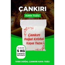 Taş Değirmende Öğütülmüş Çankırı Doğal Kristal Kaya Sofra Tuzu 5 kg