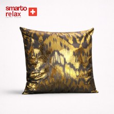 Smarto Relax Tekli Antibakteriyel Desenli Dekoratif Dolgulu  Kırlent 45X45 cm