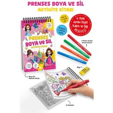 E-Woman Prenses - Boya ve Sil Aktivite Kitabı / 3 Yaş +