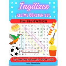 Enine Boyuna Eğitim Ingilizce Kelime Öğreten Kitap Seti (3000 Kelime Öğren)