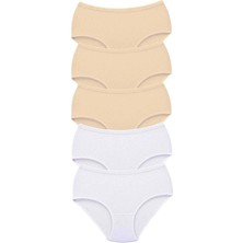 Çamaşır Kenti 5 Adet Tutku Kadın Yüksek Bel Bato Kalın Lastik Külot S10