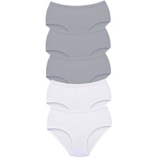 Çamaşır Kenti 5 Adet Tutku Kadın Yüksek Bel Bato Kalın Lastik Külot S11