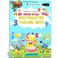 Enine Boyuna Eğitim Okul Öncesi ve Birinci Sınıflar Için Süper Ötesi Matematik Yaz-Sil Kitabı