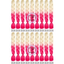 X-Pression Afrika Örgüsü ve Rasta Için Sentetik Ombreli Saç 100GR--B48