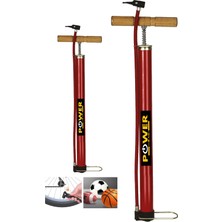 Power Black German Lastik Top Pompası Futbol Basketbol Voleybol Pilates ve Bosu Topu Denge Diski Şişirme Pompası