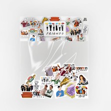 Baprile Friends Sticker Paketi 20 Parça Kaliteli Su Geçirmez Etiket Seti