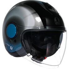 Agv Kask/ Eteres Levanto Black Sılver Blue