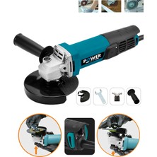 Power Black 550 W 125 mm Bakır Sargılı Spiral Avuç Içi Kesme ve Ahşap Metal Kesme Taşlama Makinası