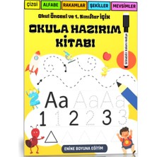Enine Boyuna Eğitim Okula Hazırım Kitabı (Yaz-Sil)