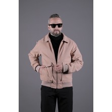 Ohepmoda Torba Cepli Ribanalı Erkek Kaşe Kaban Mont