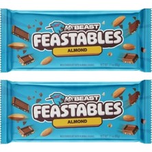 Feastables Mr Beast Almond Badem Parçacıklı Sütlü Çikolata 60 gr x 2 Adet