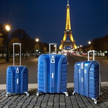 Kapella Accord Kırılmaz Pp Valiz Lacivert 3'lü Set