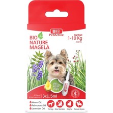 bio petactive nature magela köpek bit pire  parazit tüy ve deri bakım damlası 1-10kg 3x1,5ml