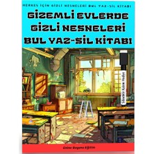 enine boyuna eğitim  evlerde gizli nesneleri bul yaz-sil kitabı