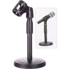 Gampus Portatif Mikrofon Tutucu Kaliteli Sarsılmaz Mikrofon Standı Siyah