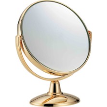Janeke Gold Altın Masaüstü Yuvarlak Ayaklı Makyaj Aynası 170 mm AU496,3