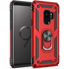 Galaxy S9 Kılıf Stsr Vega Kapak-Kırmızı