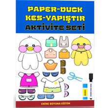 Enine Boyuna Eğitim Paper-Duck (Papır Dak) Kes-Yapıştır Aktivite Seti