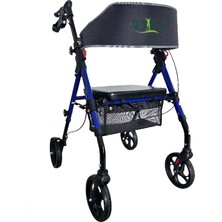 Baymedikal Loco Alüminyum Lüks Rollator | Hafif Gövde, Fren Sistemli, Oturmalı Yürüme Destek Aracı Plus PR-885