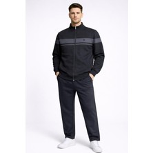 Pantoloncu Ali 3 Iplik Şardonlu Fermuarlı Eşofman Takımı